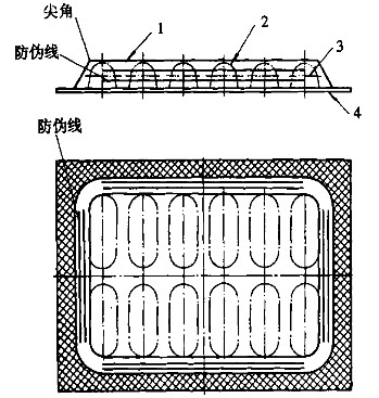 铝塑铝药片板结构示意图